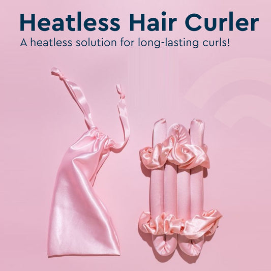 Gubb Heat-Free Hair Curler - Voluminous & Long Lasting Curls | 1 Hair Ribbon & 2 Scrunchies