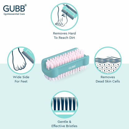 GUBB 2 IN 1 NAIL CUM FOOT CLEANING BRUSH