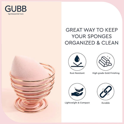 Gubb Makeup Blender Stand Gold