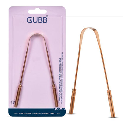 GUBB TONGUE CLEANER COPPER WITH HANDLE