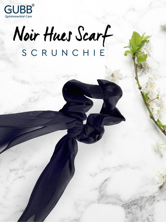 GUBB NOIR HUES SCARF SCRUNCHIE (GB-HA-26)