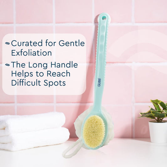 GUBB 2 IN 1 BATH BRUSH WITH LONG HANDLE