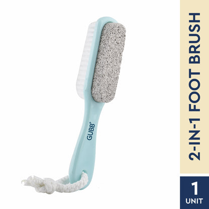 GUBB 2 IN 1 FOOT BRUSH WITH PUMICE STONE