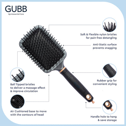 Gubb Paddle Brush With Pin Elite Range