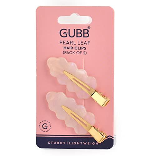 Gubb Pearl Leaf Hair Clips