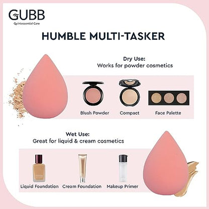 GUBB BEAUTY BLENDER SPONGE BRIGHT PEACH