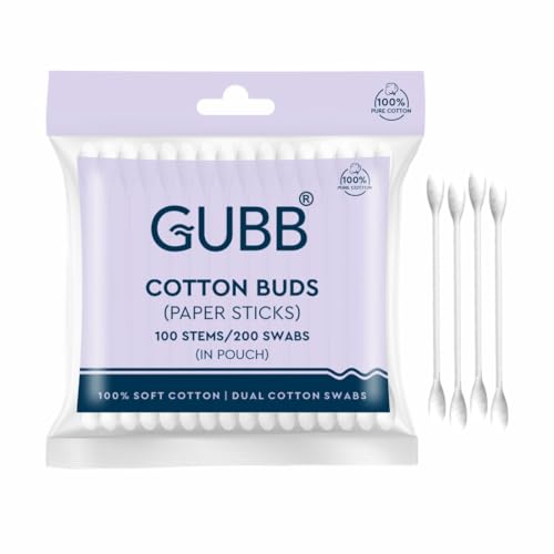 GUBB COTTON BUDS PAPER STICK IN POUCH 100S