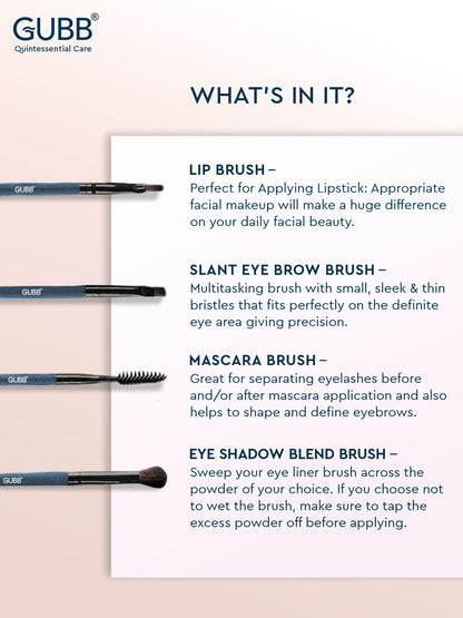 Gubb 8 Professional Makeup Brushes