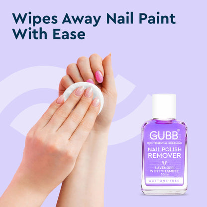 GUBB NAIL POLISH REMOVER LAVENDER 30 ML