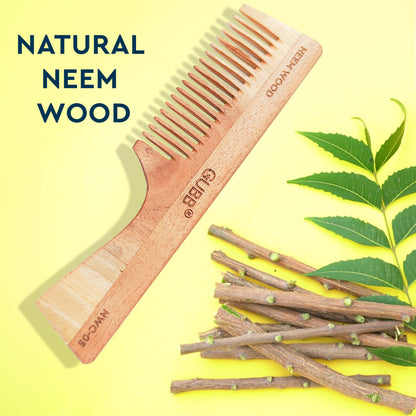 GUBB DETANGLING NEEM WOOD COMB NWC-05