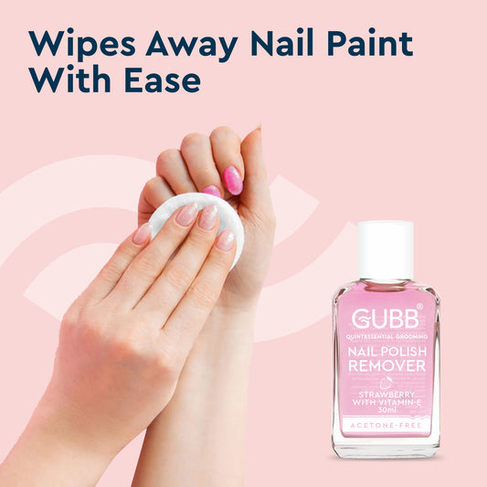 GUBB NAIL POLISH REMOVER STRAWBERRY 30 ML