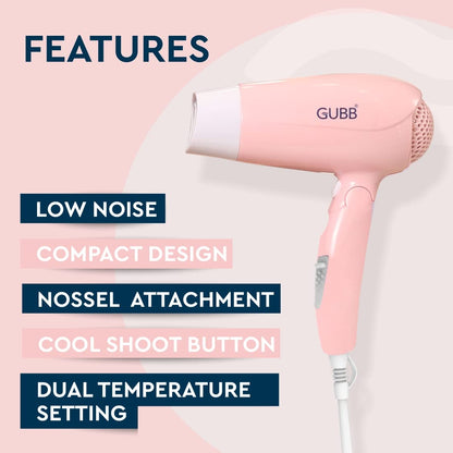 GUBB Hair Dryer Pink (GB- 163)