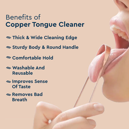 TONGUE CLEANER COPPER (ROUND)