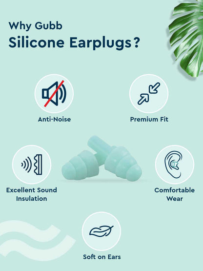 GUBB SILICONE EAR PLUGS