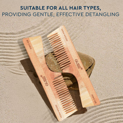 GUBB DETANGLING NEEM WOOD COMB NWC-05