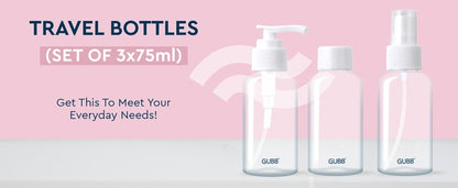 GUBB TRAVEL BOTTLES SET