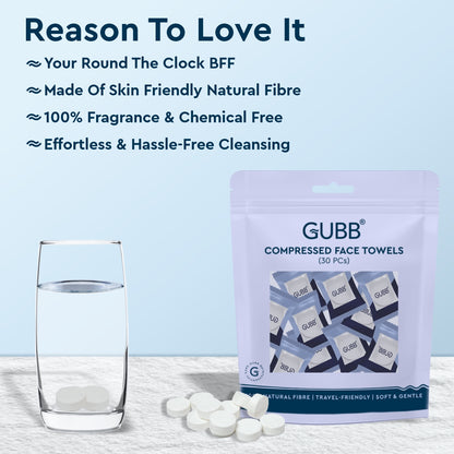 GUBB COMPRESSED COTTON TOWEL 30 PCS