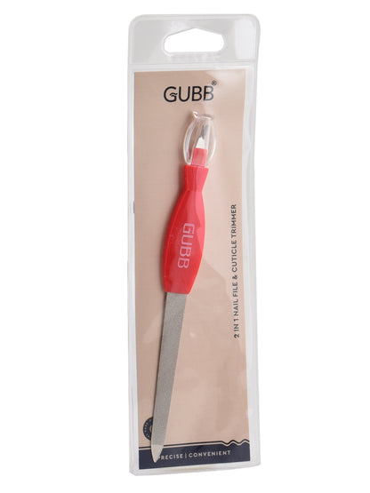 GUBB 2 IN 1 NAIL FILE & CUTICLE TRIMMER