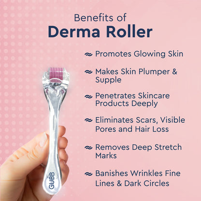 Gubb Derma Roller Transparent Pink