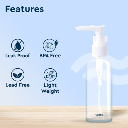 GUBB TRAVEL BOTTLE WITH PUMP 100 ML