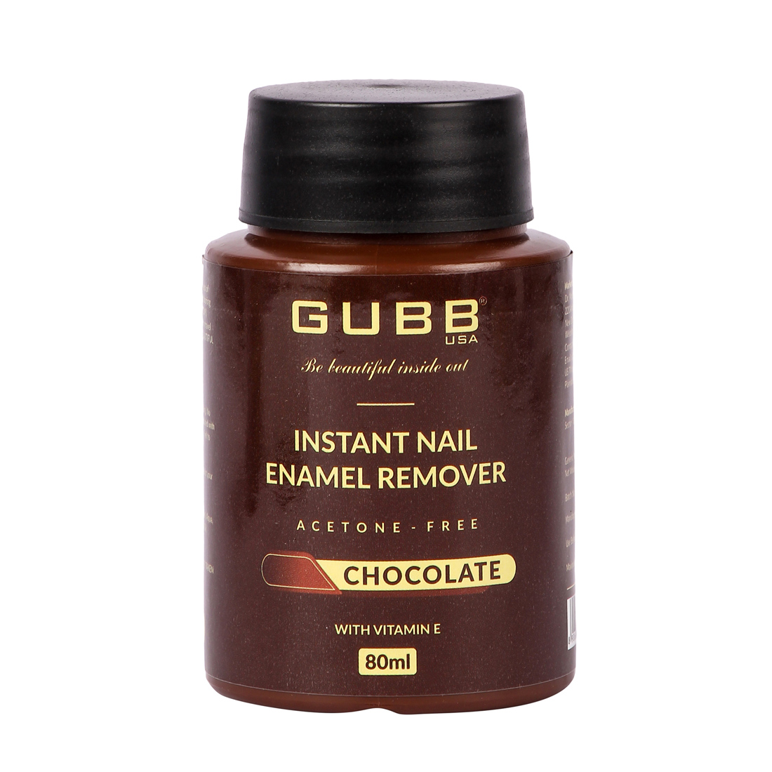Nail Enamel Remover With Chocolate Aroma, Acetone Free, 80Ml