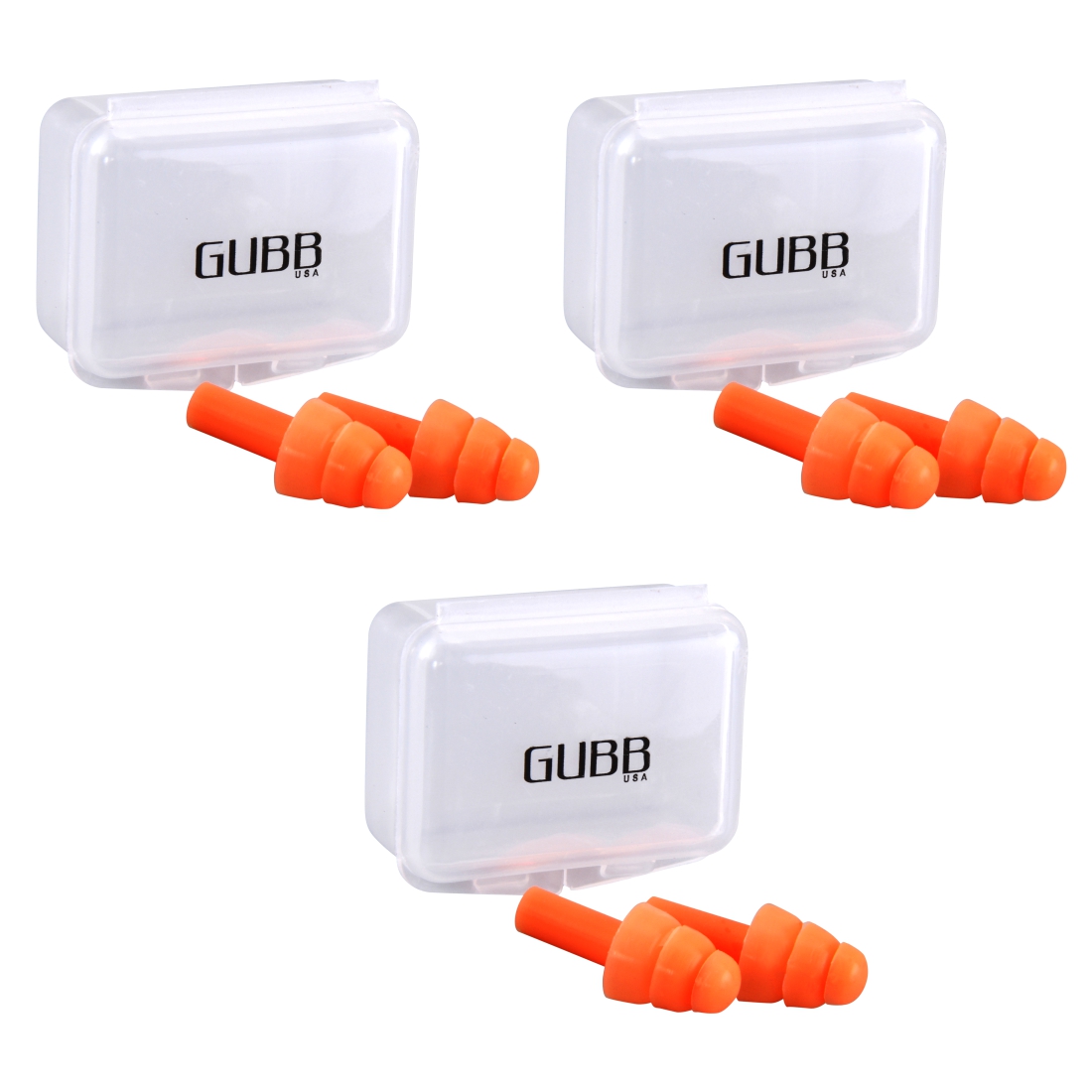 Silicon Earplugs Pack of 3