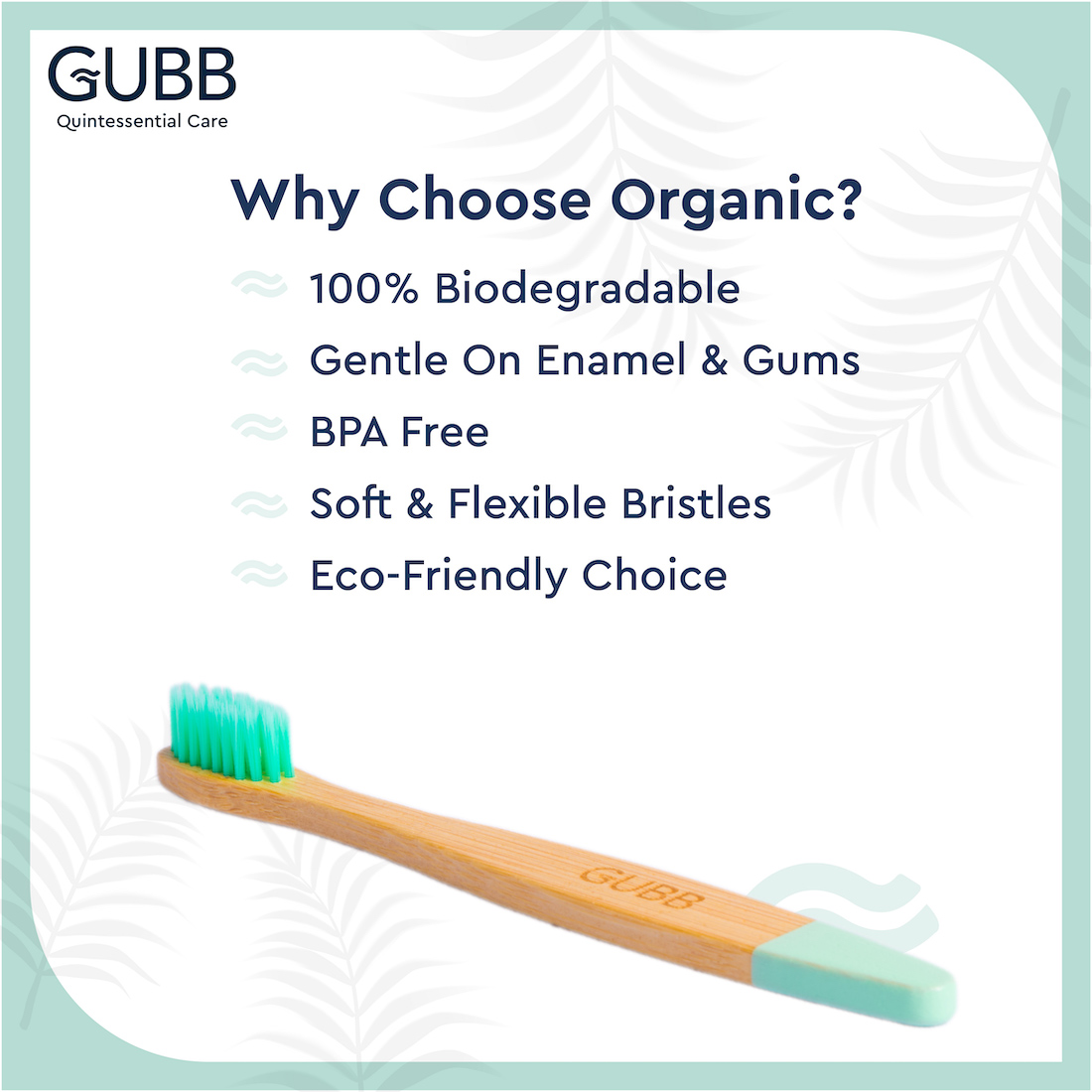 Organic Bamboo toothbrush KIDS Pack of 2
