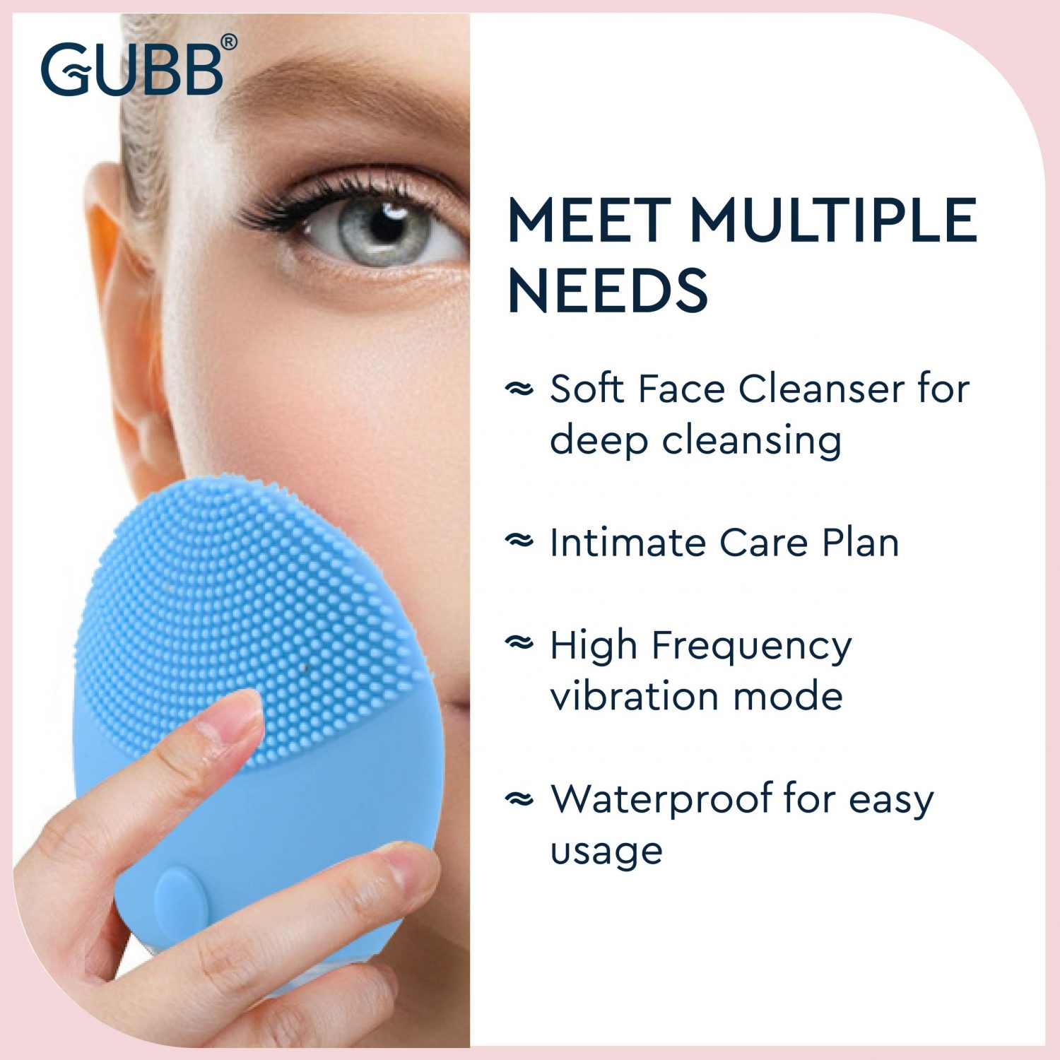 Facial Cleansing Massager Brush With USB