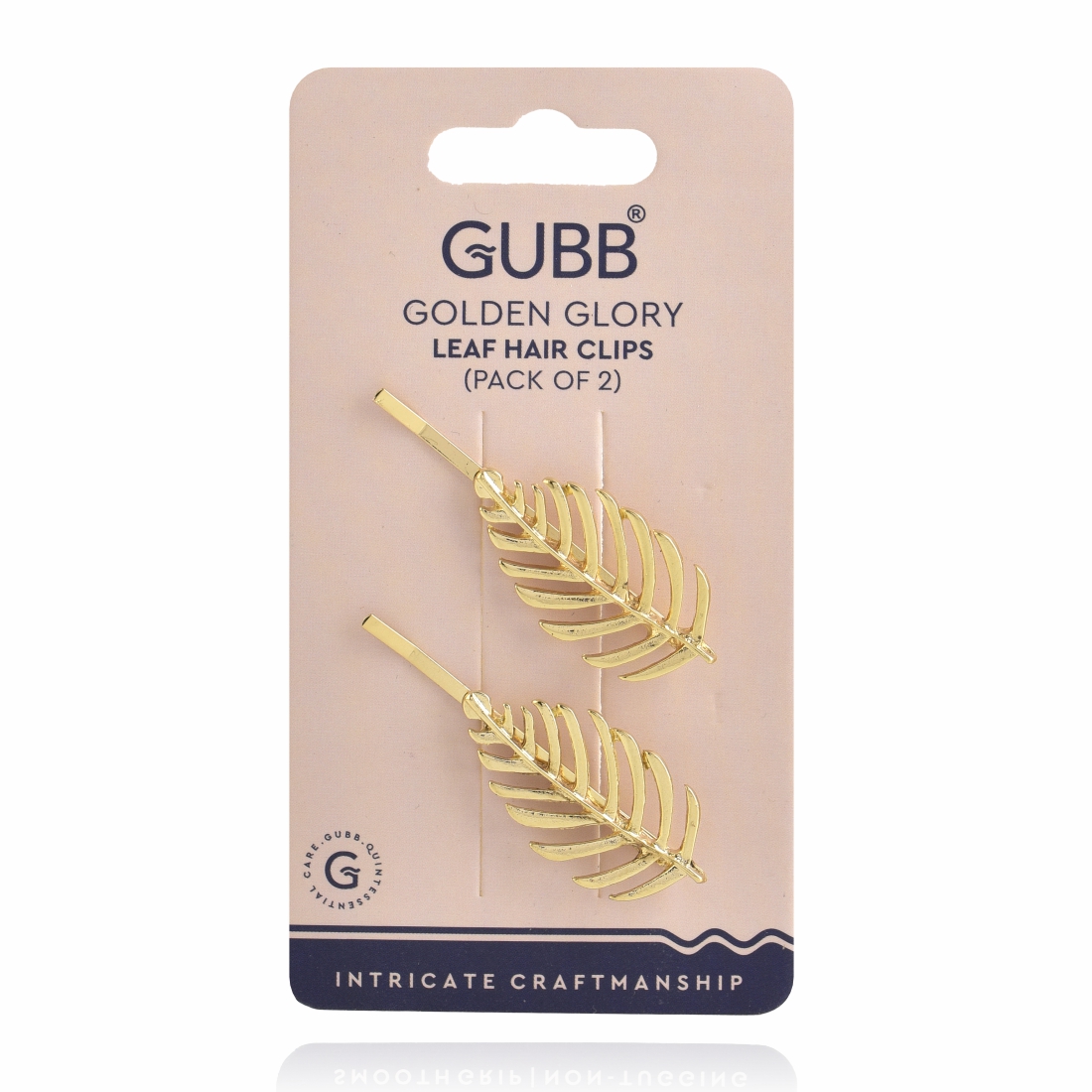 GOLDEN GLORY LEAF HAIR CLIPS