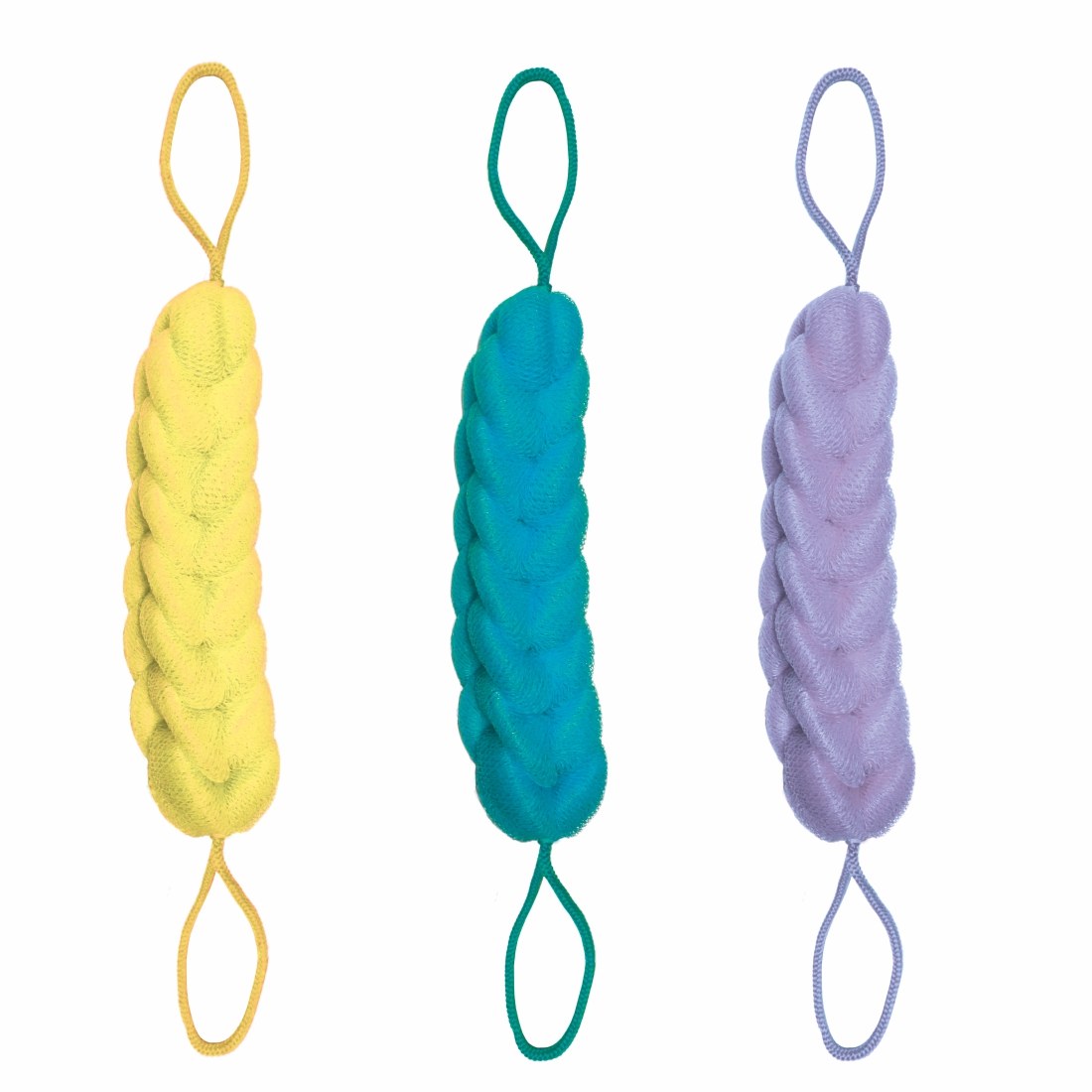 Back Scrubber Loofah - Pack of 3 ( Assorted Colors )