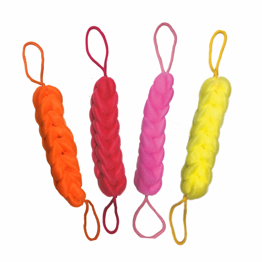 Back Scrubber Pack Of 4 (With Rope Loofah)