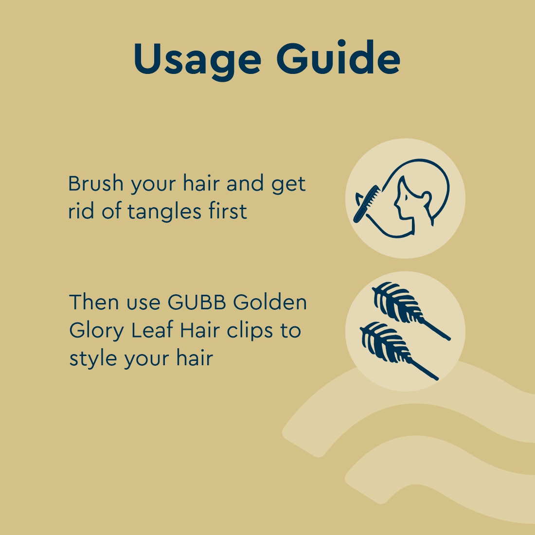 GOLDEN GLORY LEAF HAIR CLIPS